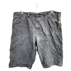 Dickies ワークショートパンツ W44 ディッキーズ ルーズフィット ビッグサイズ グレー コットン メキシコ製 古着卸 アメリカ仕入 2502-1044