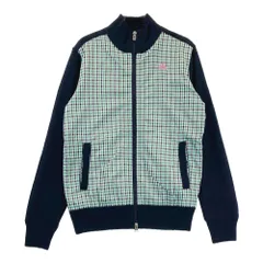 サイズ：S ADIDAS GOLF アディダスゴルフ  ジップジャケット ウール混 蓄熱 チェック柄 ネイビー系 [240101434608] ゴルフウェア レディース ストスト