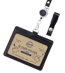 【在庫セール】レイメイ藤井 IDホルダー グロワール リール付 クリップ付 ブラック GLP1173B