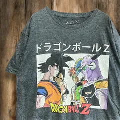 BKQN アニメ Tシャツ ビンテージ 古着 グレー ドラゴンボール Z ギニュー特戦隊 サイヤ人 キャラ Lサイズ 2503   1600 p10/