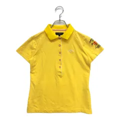 中古 レディース キャロウェイ Callaway 半袖ポロシャツ M 黄色 イエロー