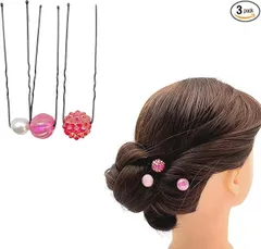 【在庫処分】EZ PEACH 髪飾り パール Ｕピン 和風 和装 レディース 浴衣 飾り フラワー 飴玉 U字コーム ヘアピン Uピン ヘアクリップ 浴衣 着物 振袖 袴 髪飾り 卒業式 和装 成人式 結婚式 七五三 パーティー 謝恩会 お正月 花火大