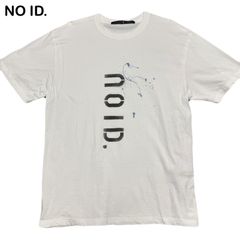 NO ID. ノーアイディー ペイント ペンキ ロゴ オーバーサイズ 白T シンプル メンズ レディース Tシャツ フリーサイズ
