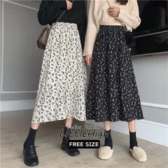 スカート ロング 花柄 フレアスカート ロング丈 ミモレ丈 春 夏 秋 着痩せ カジュアル 大人