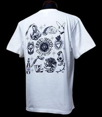 roen シャツ　ロエン　スカル　十字架　archive 平成　V系　y2k y2k 平成Fashion archive】 ROEN スカル 半袖Tシャツ - メルカリ