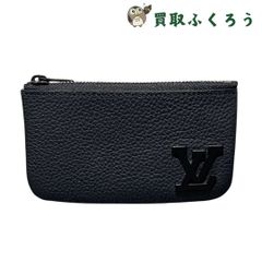 【超美品】ルイ・ヴィトン　LOUIS VUITTON　キーリング付 コインケース  キーケース　財布 アエログラム ユニセックス　黒　ブラック
