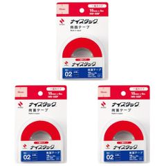 新品 ニチバン 両面テープ ナイスタック (一般) 15mm×6m NW-15SF (× 3)