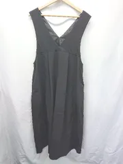 ◇ Θ haco! ハコ フレア ロング丈 ジャンパー スカート サイズL ブラック レディース E  【1507100013910】