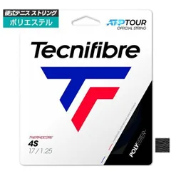 [単張パッケージ品]テクニファイバー(Tecnifibre) ブラックコード4S BlackCode4S(120／125／130)硬式テニスガットポリエステルガットTFG516／TFG517／TFG518【メール便発送】(030059994)のサムネイル