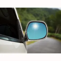 【送料無料】ランクル ランドクルーザー プラド 120系 広角ブルーレンズミラー 貼り付けタイプ