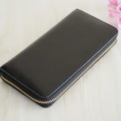 新品 大容量 長財布 牛革 ブラック シンプル 本革 カード収納 ブラック