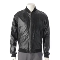 【サンローラン】SAINT LAURENT　13年 エディ期 コーティング ボンバージャケット ブルゾン 345801 ブラック 44 【中古】【鑑定済・正規品保証】192832のサムネイル