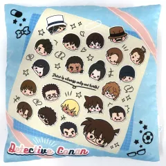 【中古】クッション・本体 A.集合(ブルー) クッション 「セガ ラッキーくじオンライン 名探偵コナン みんなといっしょ-けいさつへん-」 A-1賞