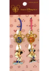 【中古】雑貨 ミッキー＆ミニー(5周年) ペアストラップ 「ディズニー」 東京ディズニーシー限定