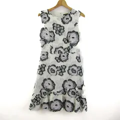 トッカ ノースリーブワンピース クルーネック トップス レディース 4サイズ クリーム×ブラック系 TOCCA 【中古】