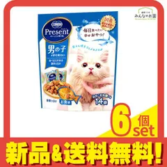 コンボプレゼント キャット おやつ 男の子 お魚味 14袋入 (42g) 6個セット まとめ売り