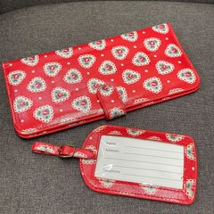 【NPA】Cath Kidston キャスキッドソン ウォレット カードケース 財布 赤 花柄