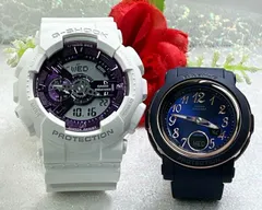 恋人たちのGショックペアウォッチ G-SHOCK BABY-G   カシオ 2本セット  G-MS 電波ソーラー クォーツ GA-110WS-7AJF BGA-290SA-2AJF クリスマス