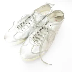 美品 Onitsuka Tiger オニツカタイガー MEXICO 66 DELUXE メキシコ 66 デラックス スニーカー 1182A467 23.5cm シルバーカラー レディース 古着 中古 USED