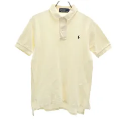 Polo by Ralph Lauren ポロバイラルフローレン 半袖 ポロシャツ S イエロー系 ナイガイ 鹿の子地 レディース 古着