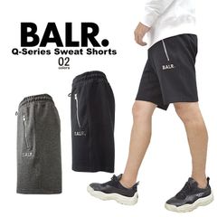 BALR. ボーラー Q-Series Sweat Shorts ハーフパンツ ショーツ ショートパンツ Q-Series Sweat Shorts ブラック グレー