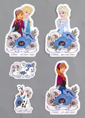 【中古】シール・ステッカー アナと雪の女王 ディズニープリンセス ダイカットステッカーセット(5枚組) 「一番くじ ディズニープリンセス Dreaming Flowers」 L賞