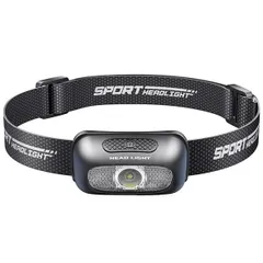 Size:1個入り ヘッドライト USB充電式 高輝度 LED ヘッドライト 5種点灯モード 赤＆白ライト SOS点滅 頭につけ ヘッドランプ 防水防塵 60°角度調整可 最適 登山 キャンプ 散歩 作業 釣り アウトドア 災害 停電用 小型 40g超軽量 ヘ