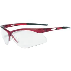 [送料込み]フレーム赤色_単品 TRUSCO(トラスコ) 二眼型安全メガネ(フレーム赤色)