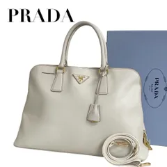 【価格交渉/質問大歓迎♪】プラダ　サフィアーノ　プロムナード　ホワイト系　2way　ショルダー　5070