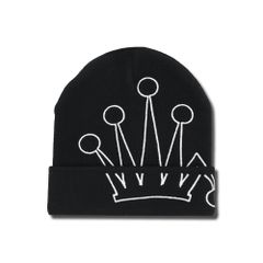 ステューシー カフ ビーニー クラウン / STUSSY CUFF BEANIE CROWN [BLACK]