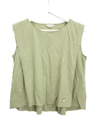 インゲボルグ INGEBORG ロゴワンポイント ノースリーブ カットソー 4 (11号) セージグリーン トップス 2022年