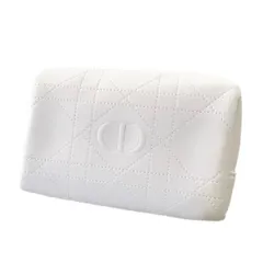 Dior／カナージュオフホワイトコスメポーチ　ノベルティ　ディオール　化粧ポーチ　DIOR