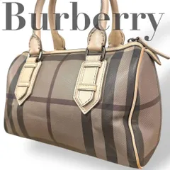 ☆★希少★BURBERRY　バーバリー　ハンドバッグ　トートバッグ　ミニボストン　チェック　ベージュ★　♯1440