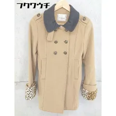 ■ ◎ un dix cors アンディコール ベルト付き 長袖 コート サイズ38 ブラウン レディース  【1104160005796】