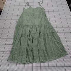 ◇ ⊂ CIAOPANIC チャオパニック ティアード キャミソール ロング ワンピース サイズ1 グリーン系 レディース E  【1509180011046】