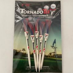 トルネードティー レッドブルーホワイト 4インチ 5本セット/TORNADO TEE RBW 4inch 5set