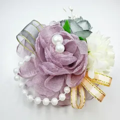 コサージュ 卒園式　卒業式　入園式入学式 結婚式 発表会 ＊フォーマルコサージュ＊パールブローチd6