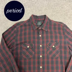 P2608 J.CREW チェック　長袖　フランネル　ボタンダウンシャツ