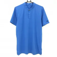 【超美品】ナイキ 半袖ポロシャツ ブルー タイガーウッズ DRI-FIT スタンドカラー メンズ S ゴルフウェア NIKE