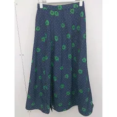 ◇ Techichi テチチ 総柄 ロング フレア スカート サイズS ブルー系 レディース  【中古】 【1203250006788】