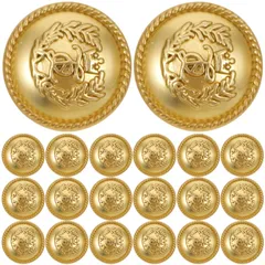 【数量限定】ゴールド ボタン 洋服 ボタン ボタン スーツ 20個 ボタン ブリティッシュ メタル スタイル ヴィンテージ 風 コート ブレザー 縫製 ボタン 金ボタン コート 洋服 Frcolor ボタン