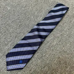 ブラックレーベル クレストブリッジ ネクタイ ストライプ ブルー
