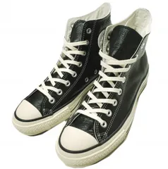 CONVERSE コンバース 日本製 LEATHER ALL STAR J HI レザー オールスター ジャパン ハイカット 4KHR US9(27.5cm) ブラック MADE IN JAPAN ALLSTAR スニーカー シューズ g23703