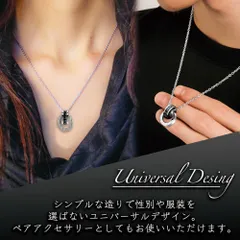 ネックレス メンズ シンプル ダブルリング ステンレス 金属アレルギー対応　bh