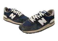 뉴 밸런스 new balance 22년제 M990 NV1 Vibram 솔 러닝 USA제 로우 컷 슈즈 감색 M990NV1 맨즈 구두 스니커 네이비 27 cm 104S-956