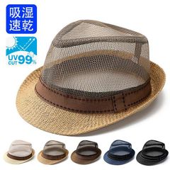 帽子 メッシュ 通気性 ストローハット 即購入OK日よけ帽子 麦わら帽子 紫外線対策 uvカット りたたみ 自転車 夏 日焼け防止 熱中症予防 メンズ レディース kuaque01