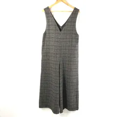 サニーレーベル Sonny Label サロペット グレンチェック柄 ポケット 裏地付き こげ茶 ブラウン系 FREEサイズ 933057のサムネイル