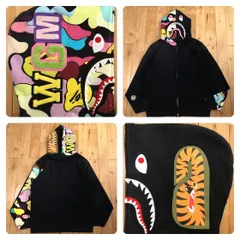 Giant multi camo シャーク パーカー Lサイズ shark full zip hoodie a bathing ape BAPE エイプ ベイプ マルチカモ NIGO 迷彩