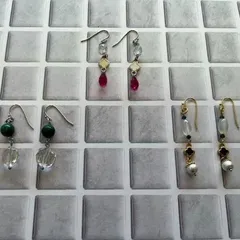 パワーストーン　ピアス　アクセサリー　ハンドメイド 　3点セット　まとめ売り