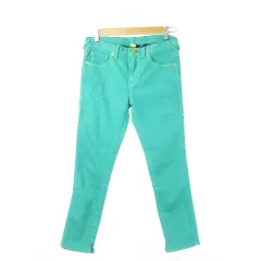 ポールスミス PAUL SMITH Paulx パンツ デニム ジーンズ スキニー ハイストレッチ スリット カラーデニム 38 緑 グリーン /CK14 ☆のサムネイル